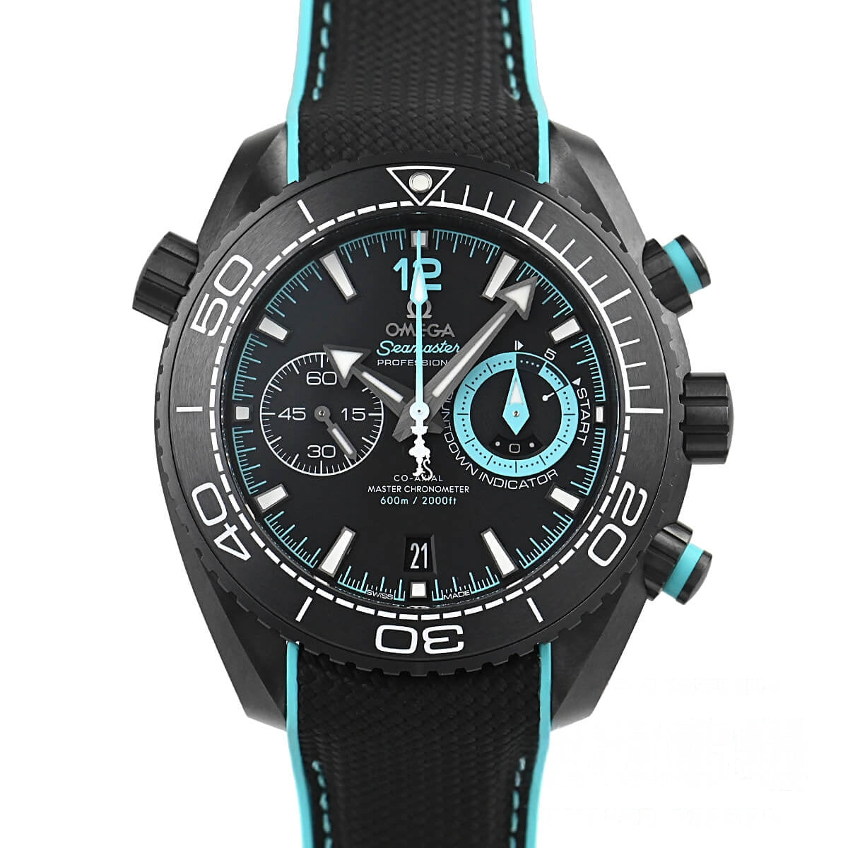 Seamaster Planet Ocean 45,50 mm schwarzes Zifferblatt aus Keramik – 215.92.46.51.01.003