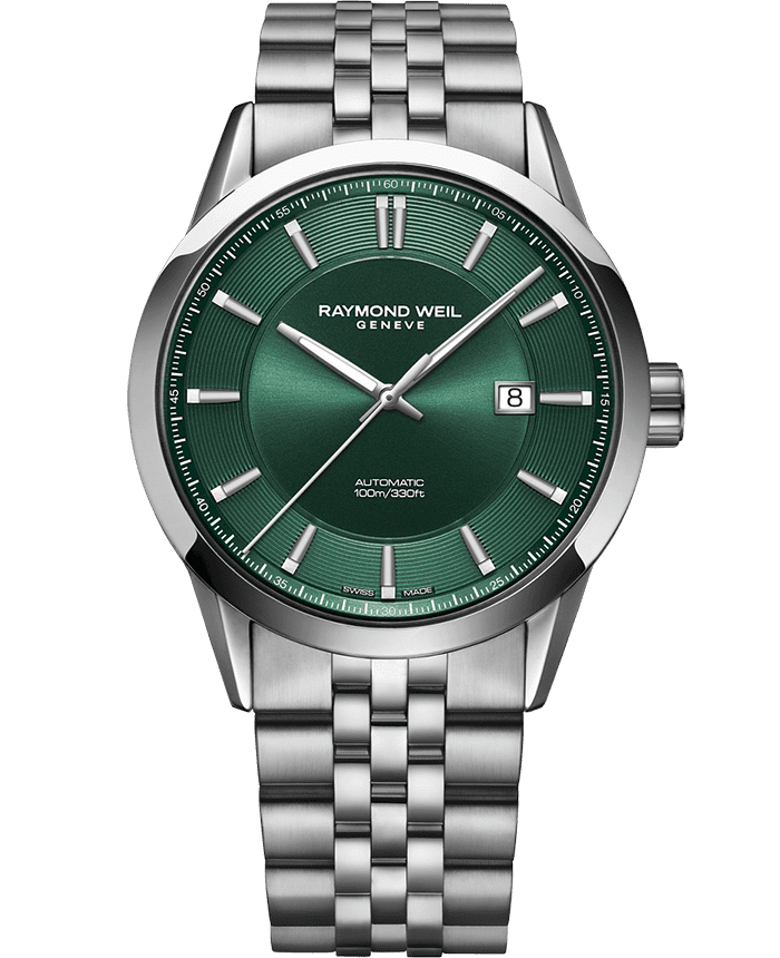 Freelancer Automatic Silver / Green 42mm - Men’s watch - 2731-ST-52001