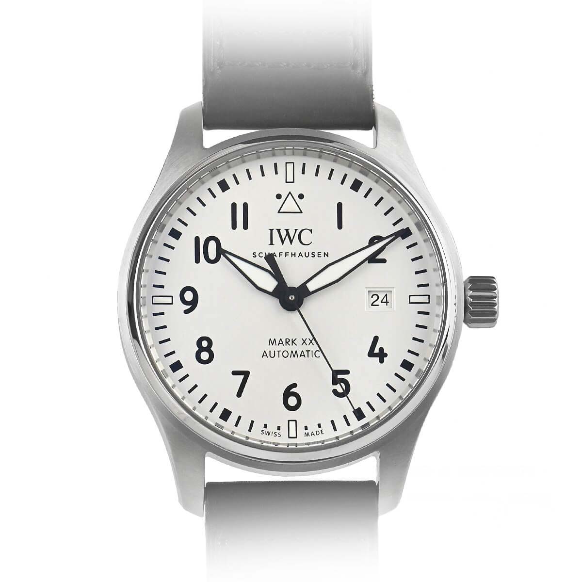 Pilot 40,00 mm weißes Zifferblatt aus Edelstahl – IW328207