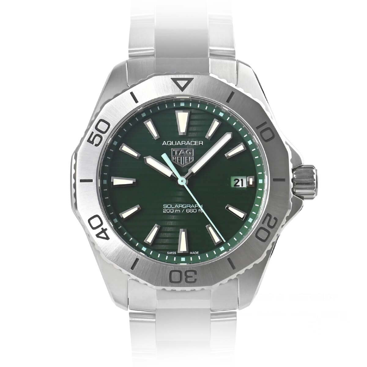 Aquaracer 40,00 mm schwarzes Zifferblatt aus Edelstahl – WBP1115.BA0000