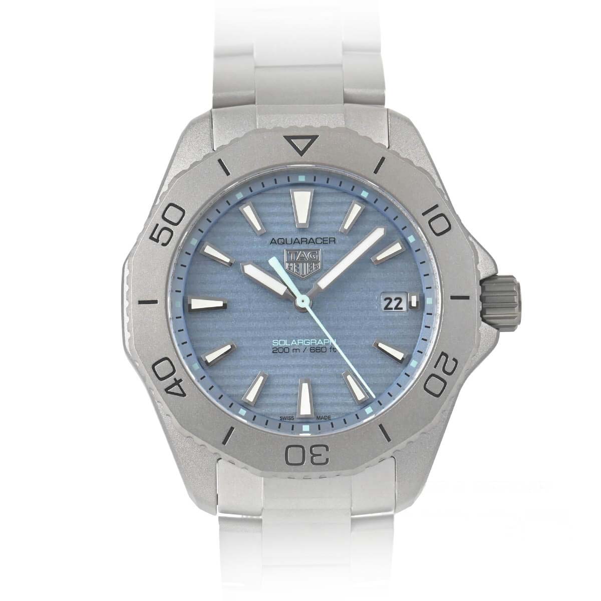 Aquaracer 40,00 mm blaues Zifferblatt aus Titan – WBP1182.BF0000