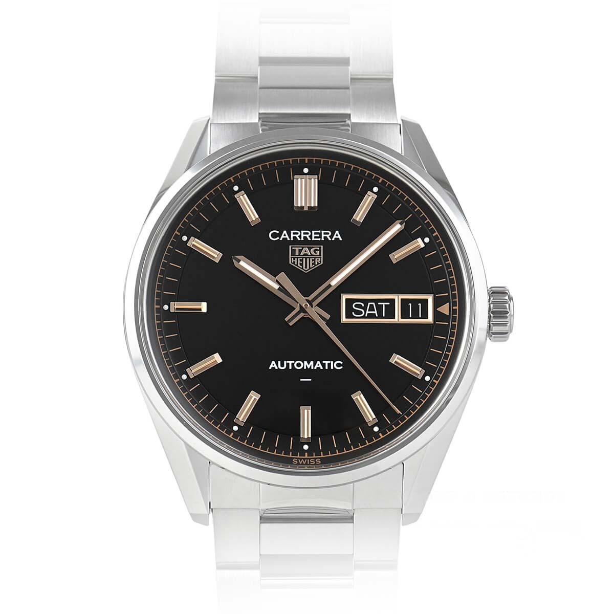 Carrera 41,00 mm schwarzes Zifferblatt aus Edelstahl – WDA2111.BA0043