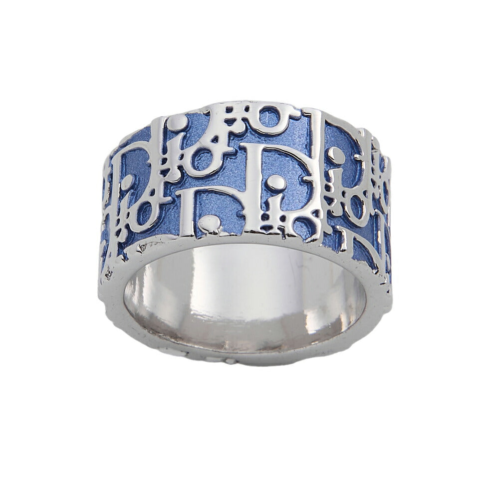 Gebrauchter Ring Trotter Oblique, Canvas, Blau, Silberfarbene Hardware, Gebraucht