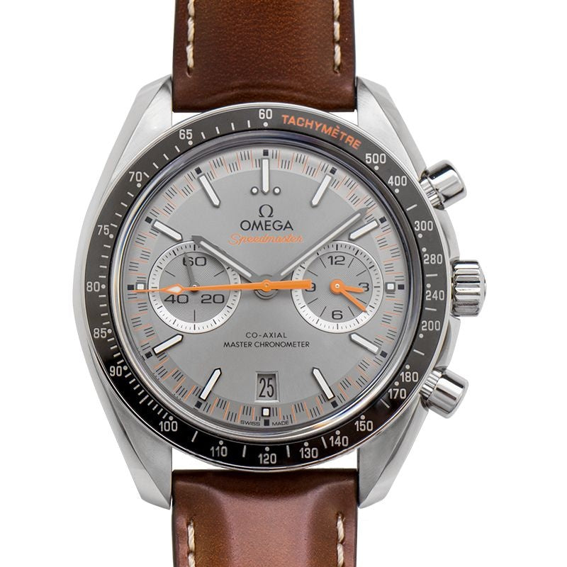 Speedmaster 44,25 mm graues Zifferblatt aus Edelstahl 329.32.44.51.06.001