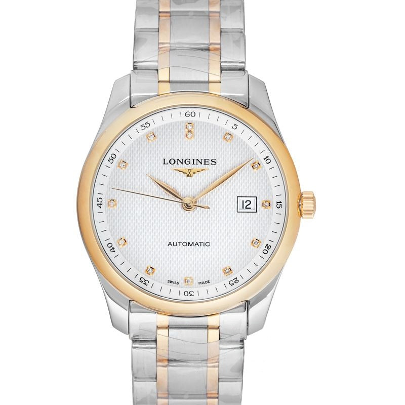 Die Longines Master Collection 40 mm weißes Zifferblatt in Roségold L27935977