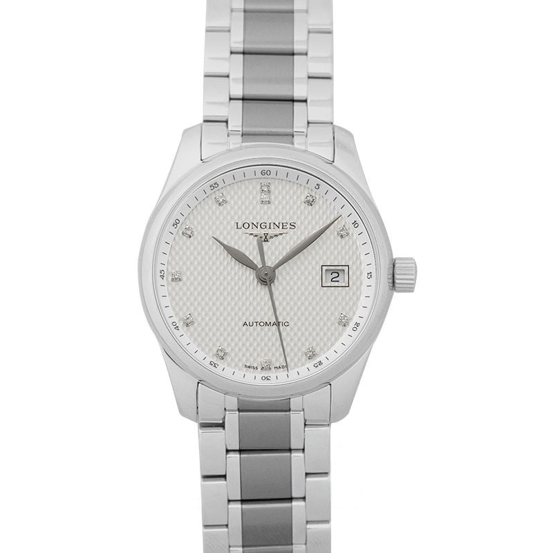 Die Longines Master Collection 29 mm graues Zifferblatt aus Edelstahl L22574776