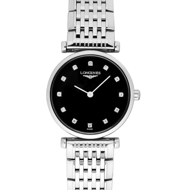 La Grande Classique, 24 mm, schwarzes Zifferblatt aus Edelstahl, L42094586