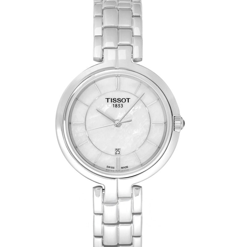 T-Lady 26 mm Perlmutt-Zifferblatt aus Edelstahl T094.210.11.111.00