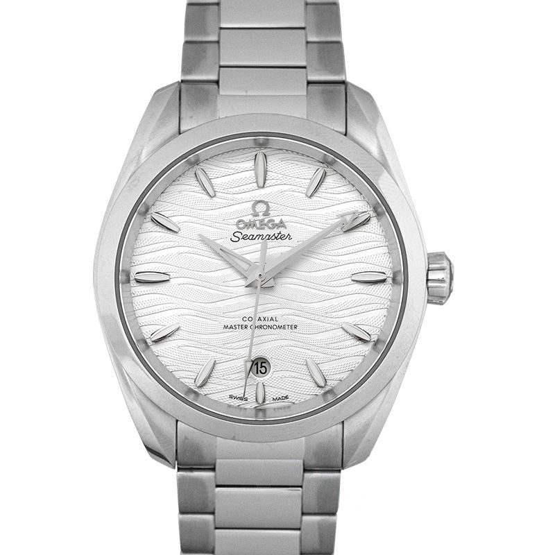 Seamaster 38 mm, silbernes Zifferblatt aus Edelstahl, 220.10.38.20.02.003