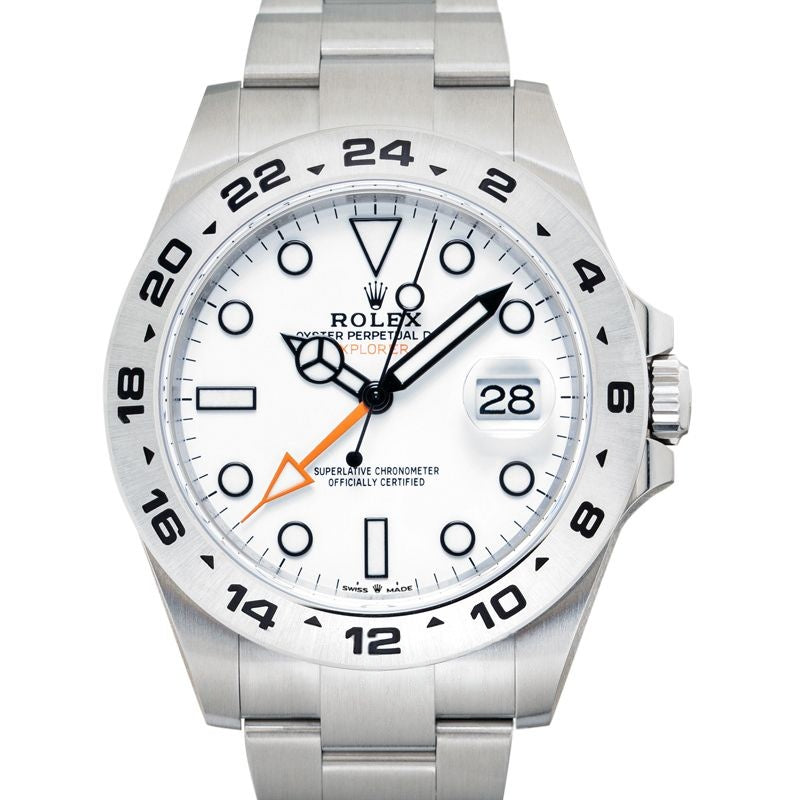 Explorer II 42 mm weißes Zifferblatt aus Edelstahl 226570-0001