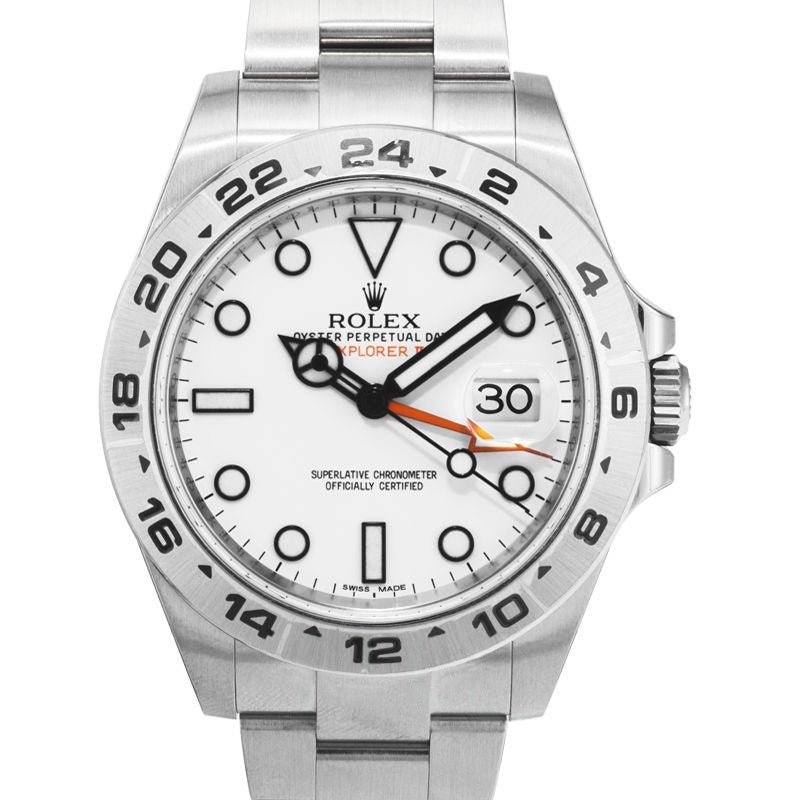 Explorer II 42 mm weißes Zifferblatt aus Edelstahl 216570-0001
