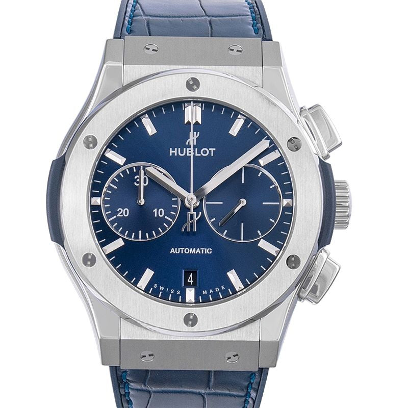 Classic Fusion 45 mm blaues Zifferblatt aus Titan 521.NX.7170.LR
