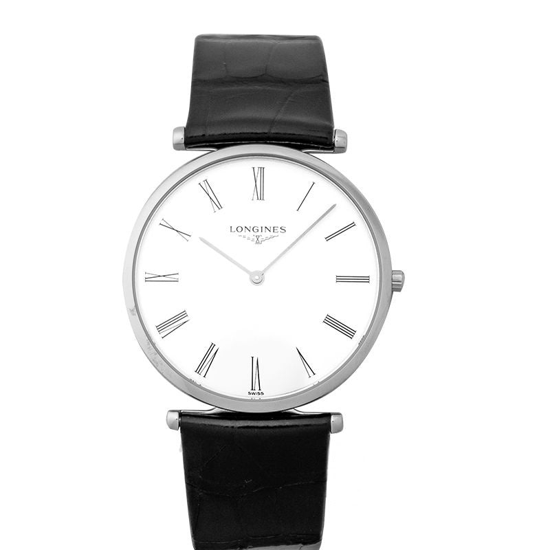 Les Grandes Classiques 36 mm weißes Zifferblatt aus Edelstahl L47554112