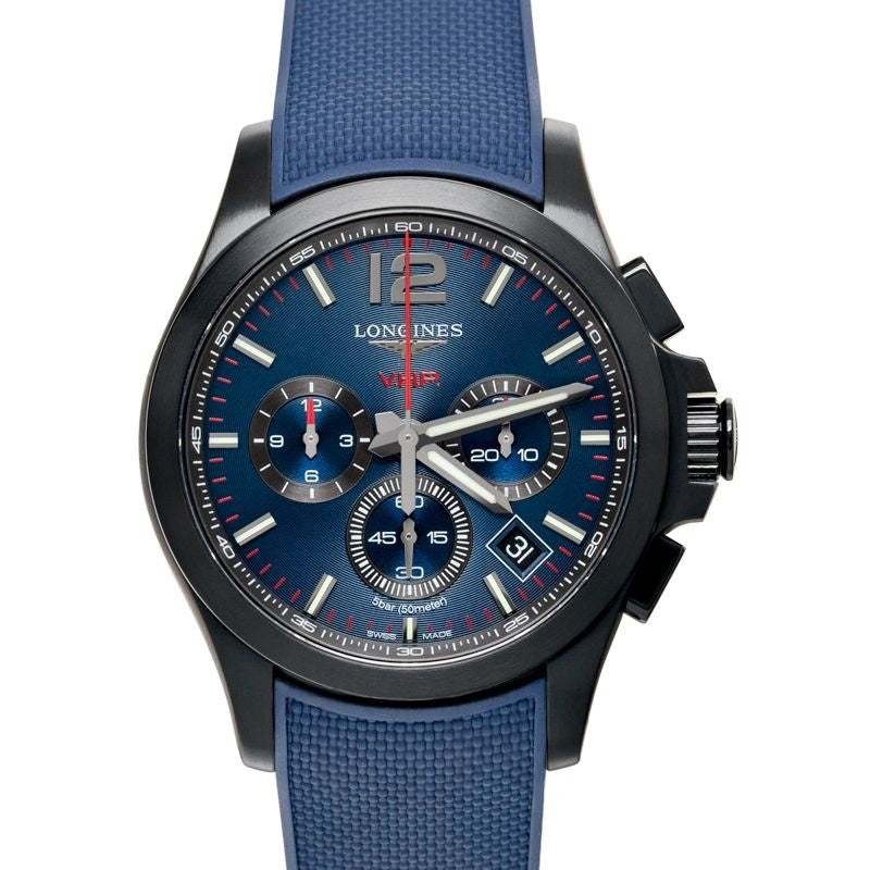 Longines Conquest 42 mm blaues Zifferblatt aus Edelstahl L37172969