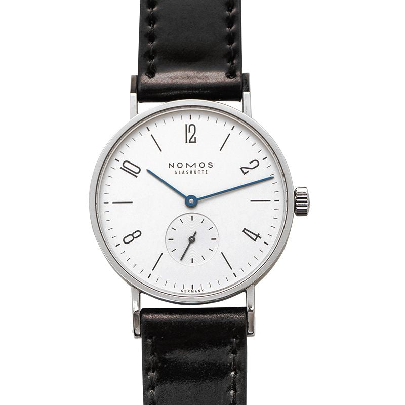 Tangente 35 mm, weiß versilbertes Zifferblatt aus Edelstahl 101