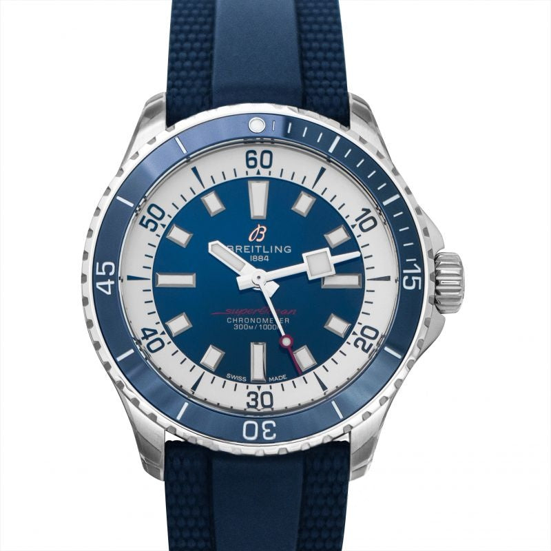 Superocean 42 mm blaues Zifferblatt aus Edelstahl A17375E71C1S1