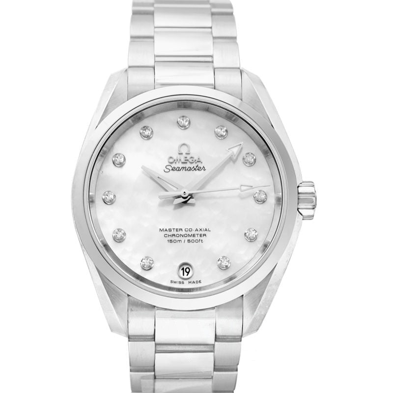 Seamaster 38,5 mm Perlmuttzifferblatt aus Edelstahl 231.10.39.21.55.002