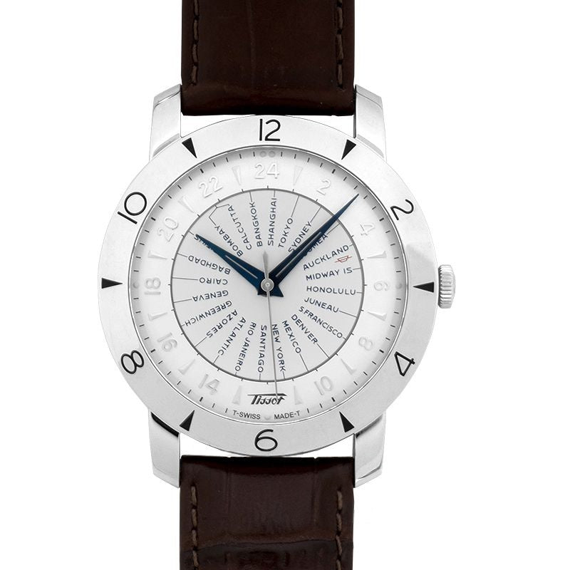 Tissot Heritage 43 mm silbernes Zifferblatt aus Edelstahl T078.641.16.037.00