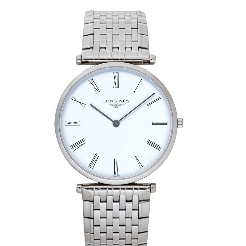 La Grande Classique, 36 mm, weißes Zifferblatt aus Edelstahl, L47554116