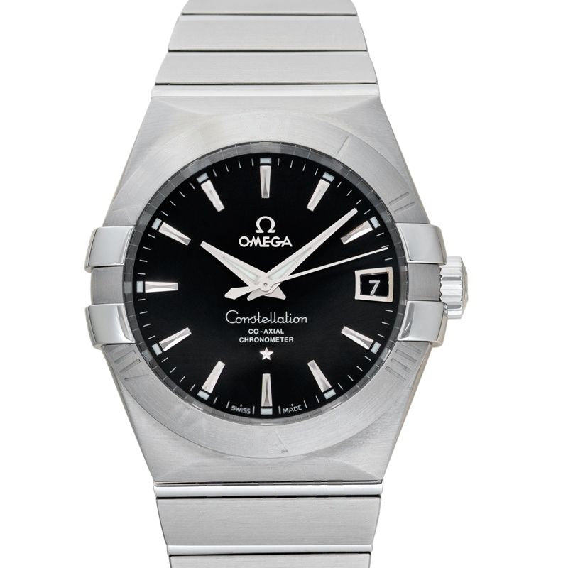 Constellation 38 mm schwarzes Zifferblatt aus Edelstahl 123.10.38.21.01.001