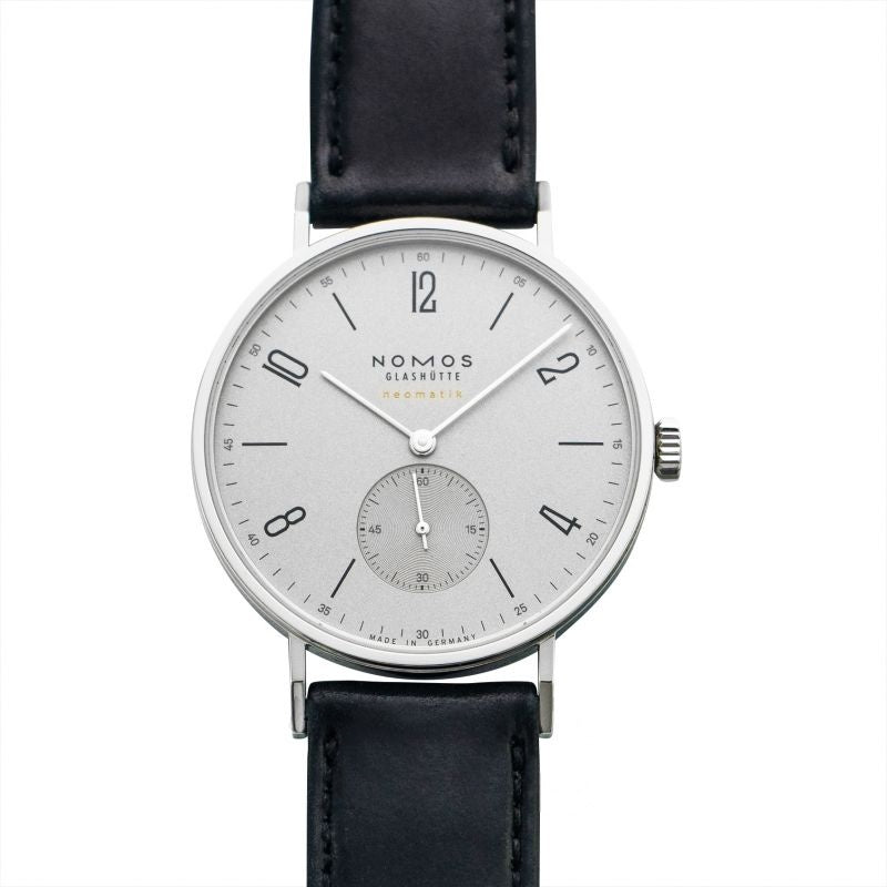 Tangente 38,5 mm, graues Zifferblatt aus Edelstahl 144