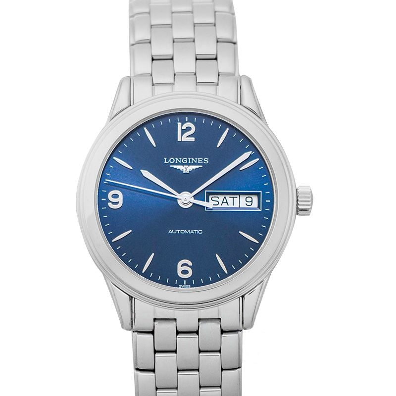 Flagship 35,6 mm blaues Zifferblatt aus Edelstahl L47994966