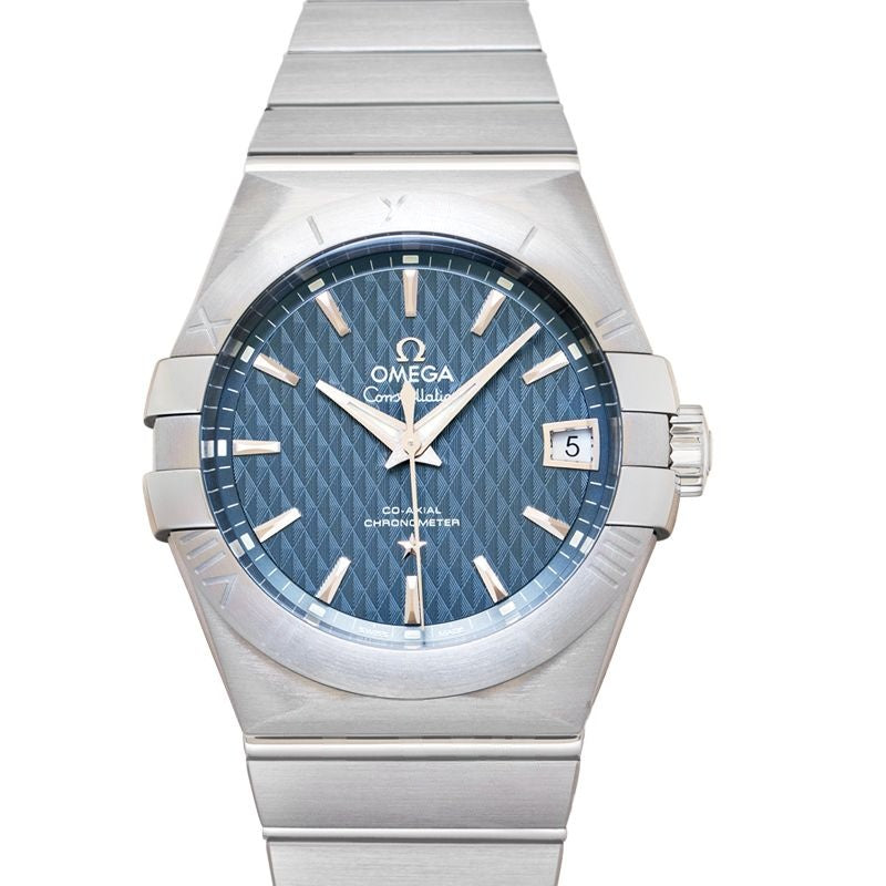 Constellation 38 mm blaues Zifferblatt aus Edelstahl 123.10.38.21.03.001