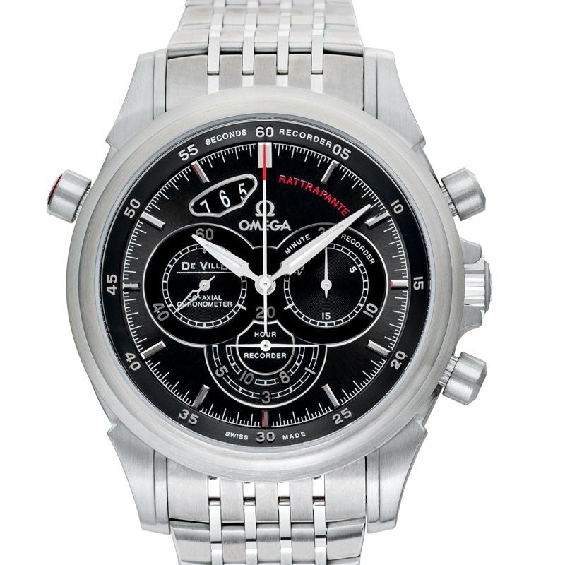 De Ville 44 mm schwarzes Zifferblatt aus Edelstahl 422.10.44.51.06.001