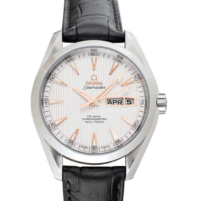 Seamaster 43 mm, silbernes Zifferblatt aus Edelstahl 231.13.43.22.02.002