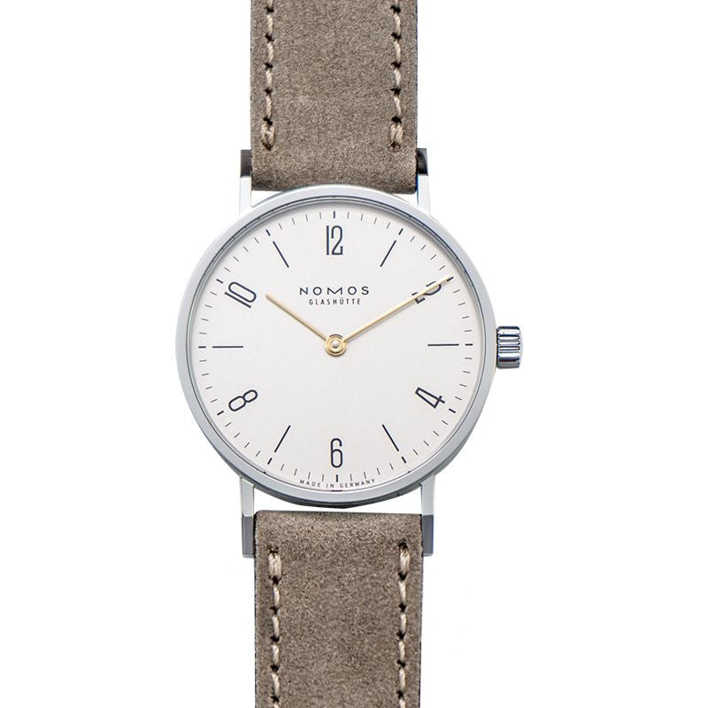 Tangente 32,8 mm weißes versilbertes Zifferblatt aus Edelstahl 120