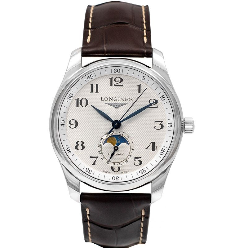 Die Longines Master Collection 40 mm weißes Zifferblatt aus Edelstahl L29094783