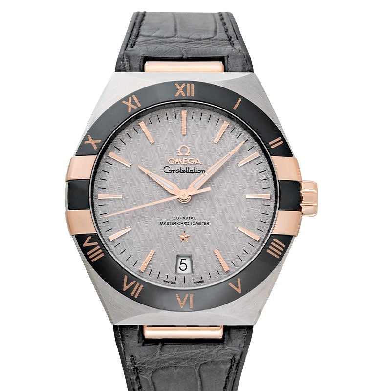 Constellation 41 mm graues Zifferblatt aus Edelstahl 131.23.41.21.06.001