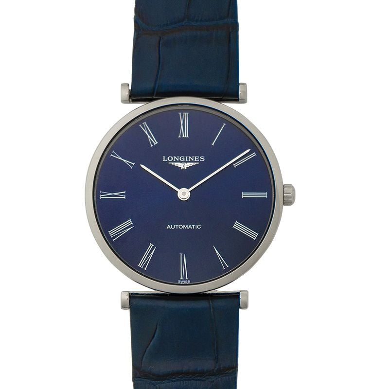 La Grande Classique – 36,00 mm, blaues Zifferblatt mit Sonnenschliff, Edelstahl L49084942