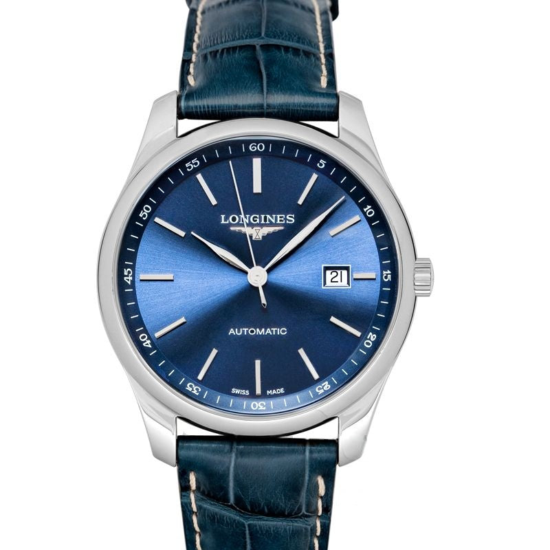 Die Longines Master Collection 42 mm blaues Zifferblatt aus Edelstahl L28934920