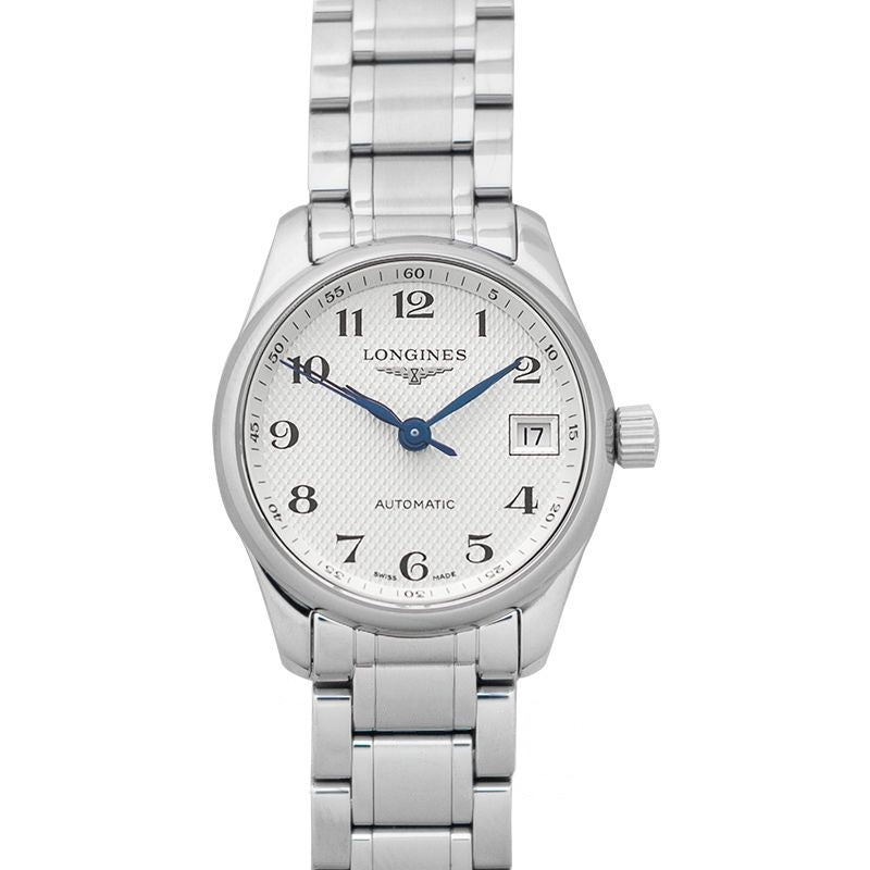 Die Longines Master Collection 25,5 mm silbernes Zifferblatt aus Edelstahl L21284786