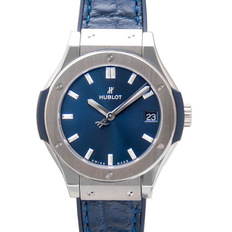 Classic Fusion 33 mm blaues Zifferblatt aus Titan 581.NX.7170.LR