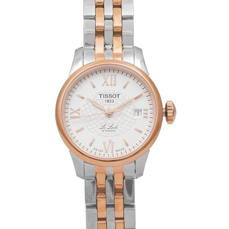 T-Classic 25.3 silbernes Zifferblatt im 316L Edelstahlgehäuse mit Roségold-PVD-Beschichtung T41.2.183.33