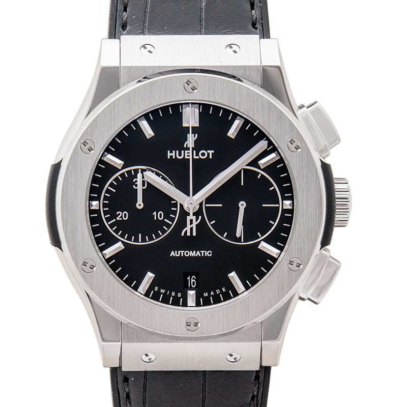 Classic Fusion 45 mm schwarzes Zifferblatt aus Titan 521.NX.1171.LR