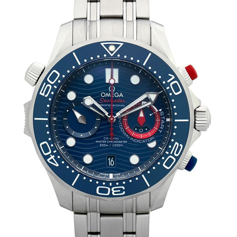 Seamaster 44 mm blaues Zifferblatt aus Edelstahl 210.30.44.51.03.002