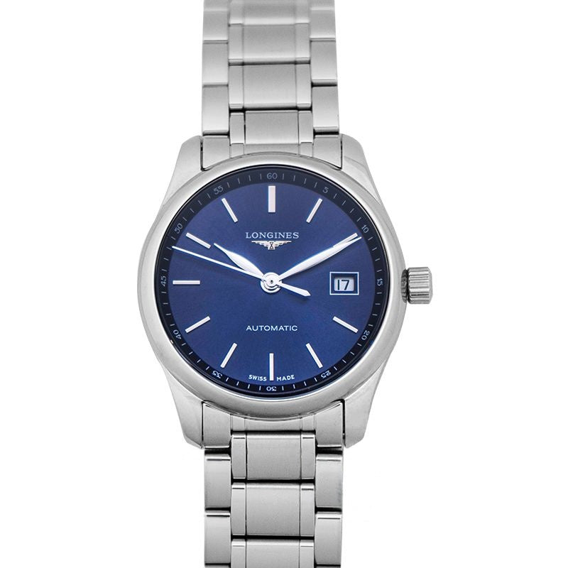 Die Longines Master Collection 29 mm blaues Zifferblatt aus Edelstahl L22574926