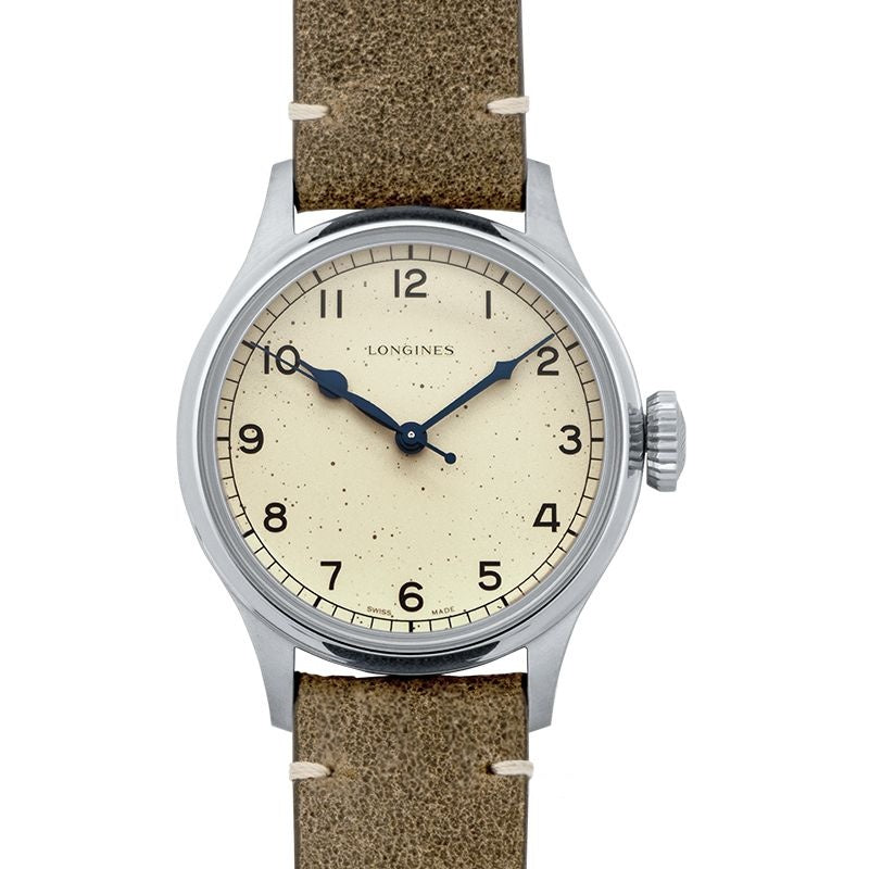 Longines Heritage 38,5 mm silbernes Zifferblatt aus Edelstahl L28194932