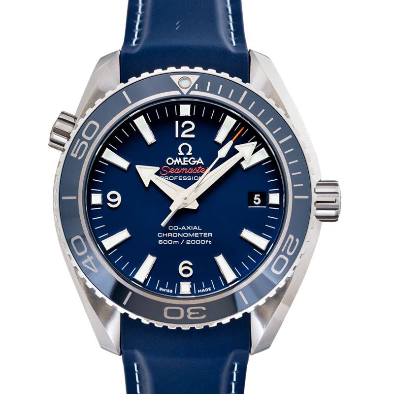 Seamaster 42 mm blaues Zifferblatt aus Titan 232.92.42.21.03.001