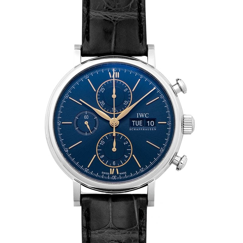 Portofino 42 mm blaues Zifferblatt aus Edelstahl IW391036