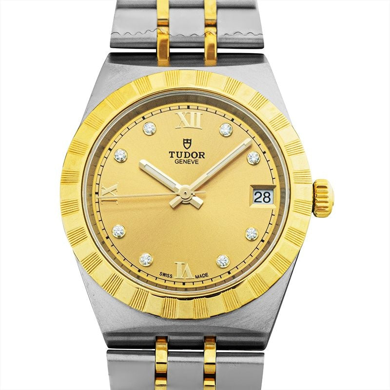 Tudor Royal 34 mm Champagner-Zifferblatt aus Edelstahl 28403-0006