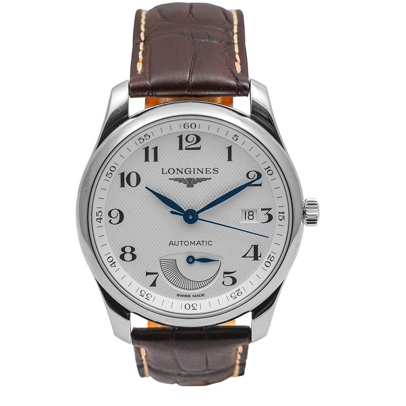 Die Longines Master Collection 40 mm silbernes Zifferblatt aus Edelstahl L29084783