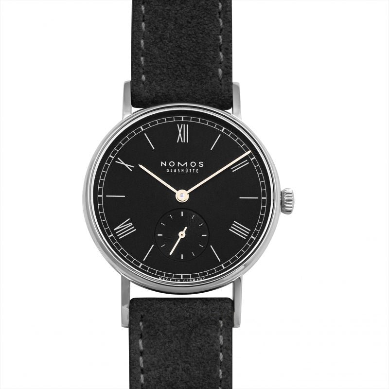 Ludwig 32,8 mm schwarzes Zifferblatt aus Edelstahl 227