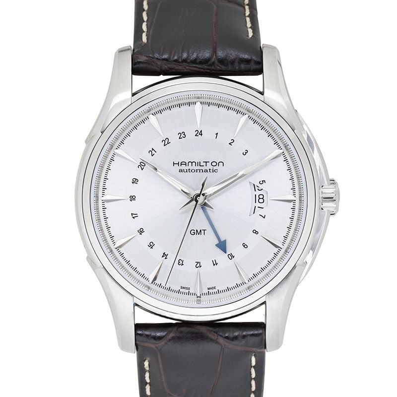 Jazzmaster 42 mm silbernes Zifferblatt aus Edelstahl H32585551
