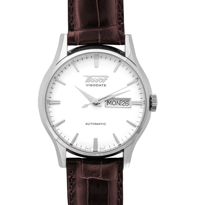 Tissot Heritage 40 mm silbernes Zifferblatt aus Edelstahl T019.430.16.031.01