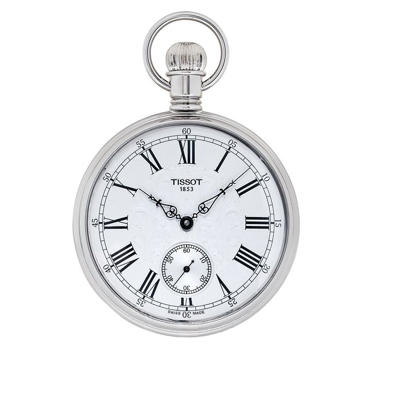 T-Pocket 51 mm Silbernes Zifferblatt aus Messing, Palladium T861.405.99.033.00