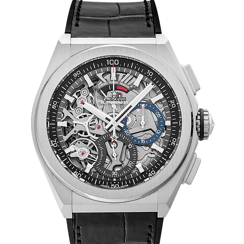 Defy 44 mm schwarzes Zifferblatt aus Titan 95.9000.9004/78.R582